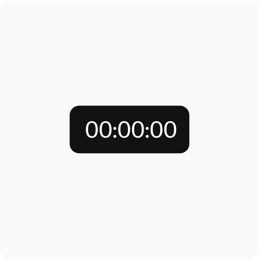 En animation av tidtagning